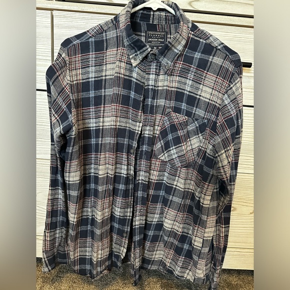 Blue Button Up Flannel - Picture 1 of 2